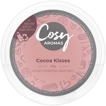 Bisous au cacao (90 g de cire fondue) 1