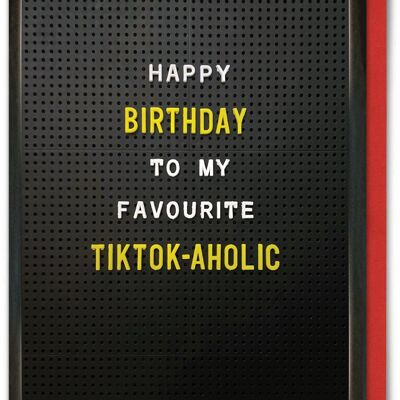 Funny Card - TikTok-Aholic