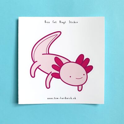 Axolotl Kiss Cut Sticker
