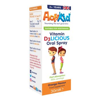 ActiKid Vitamine D3LICIOUS Spray Buccal 30ML 1