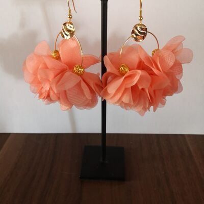Orecchini di fiori, creoli, estate, cerimonie, matrimonio, orecchini grandi, colorati, estate _ 5