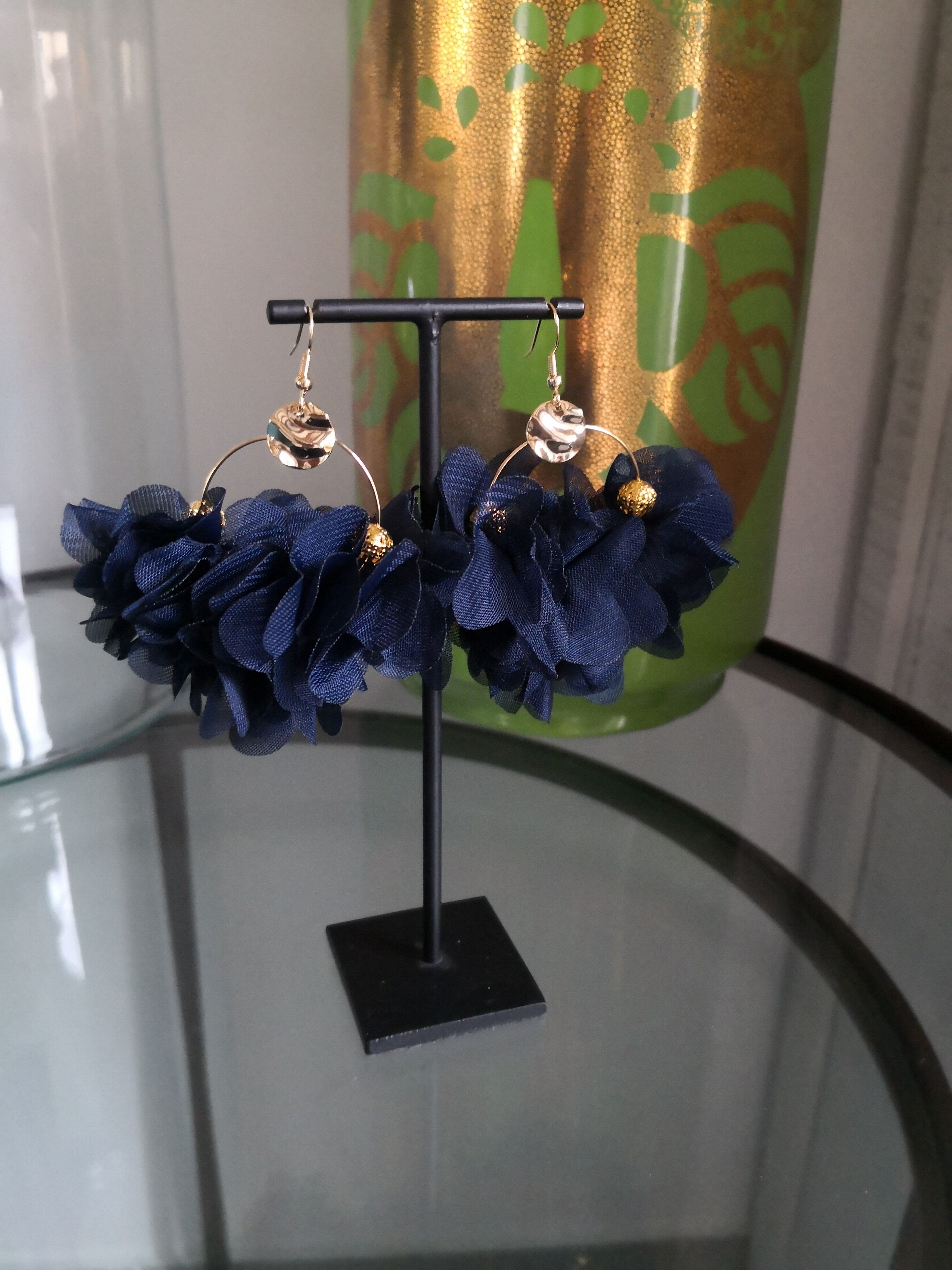 Orecchini di fiori, creoli, estate, cerimonie, matrimonio, orecchini grandi, colorati, estate _ 9