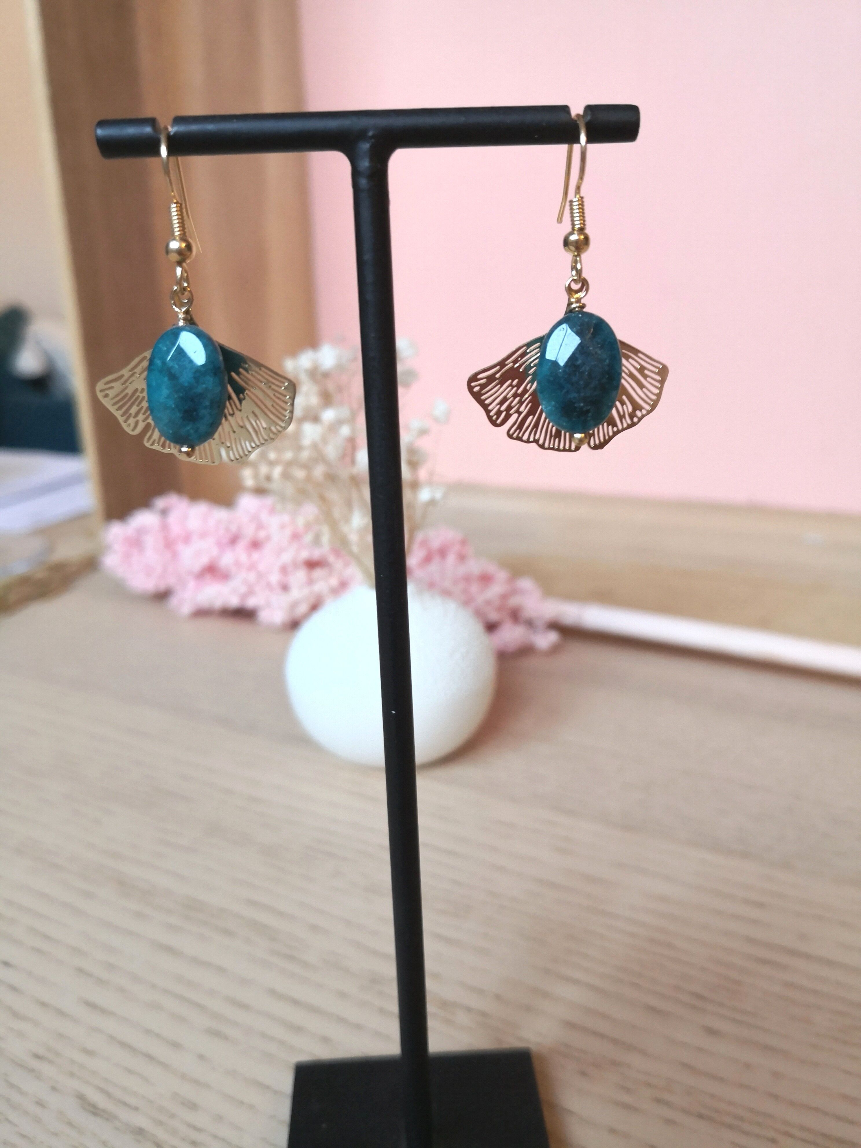 Assorted Gem Stone Earrings // Statement Earrings // 14K Gold-filled // Sweet 2024 Floral Theme