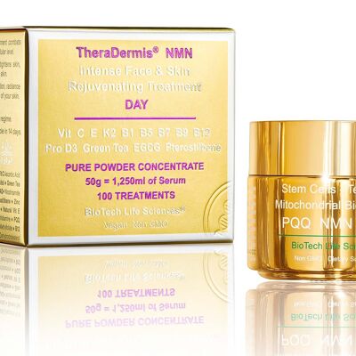 TheraDermis NMN DAY - Intense Face & Skin Rejuvenation - Smooth & Soften - DAY + EVENING - Double Pack 200 Facials