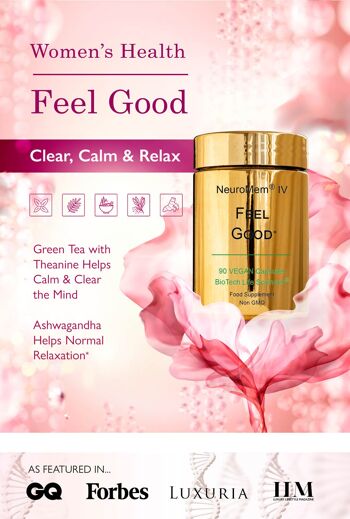 FEEL GOOD - Calm, Clear & Relax + Menopause Support XL 90 gélules 1