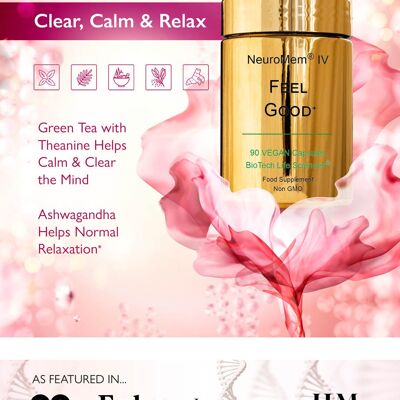 FEEL GOOD - Calm, Clear & Relax + Menopause Support XL 90 gélules
