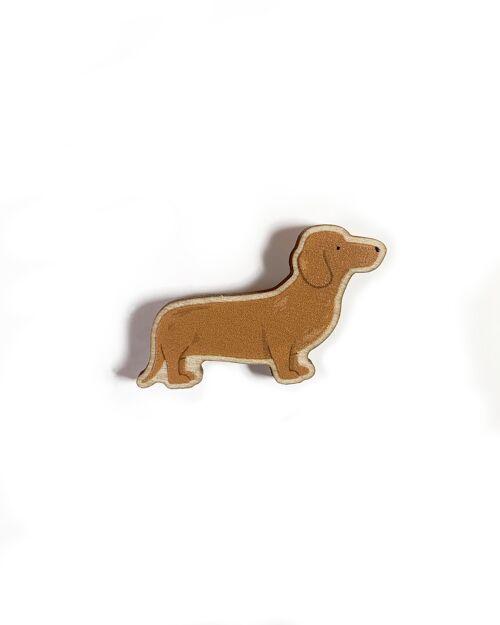 Dachshund Wooden Dog Pin