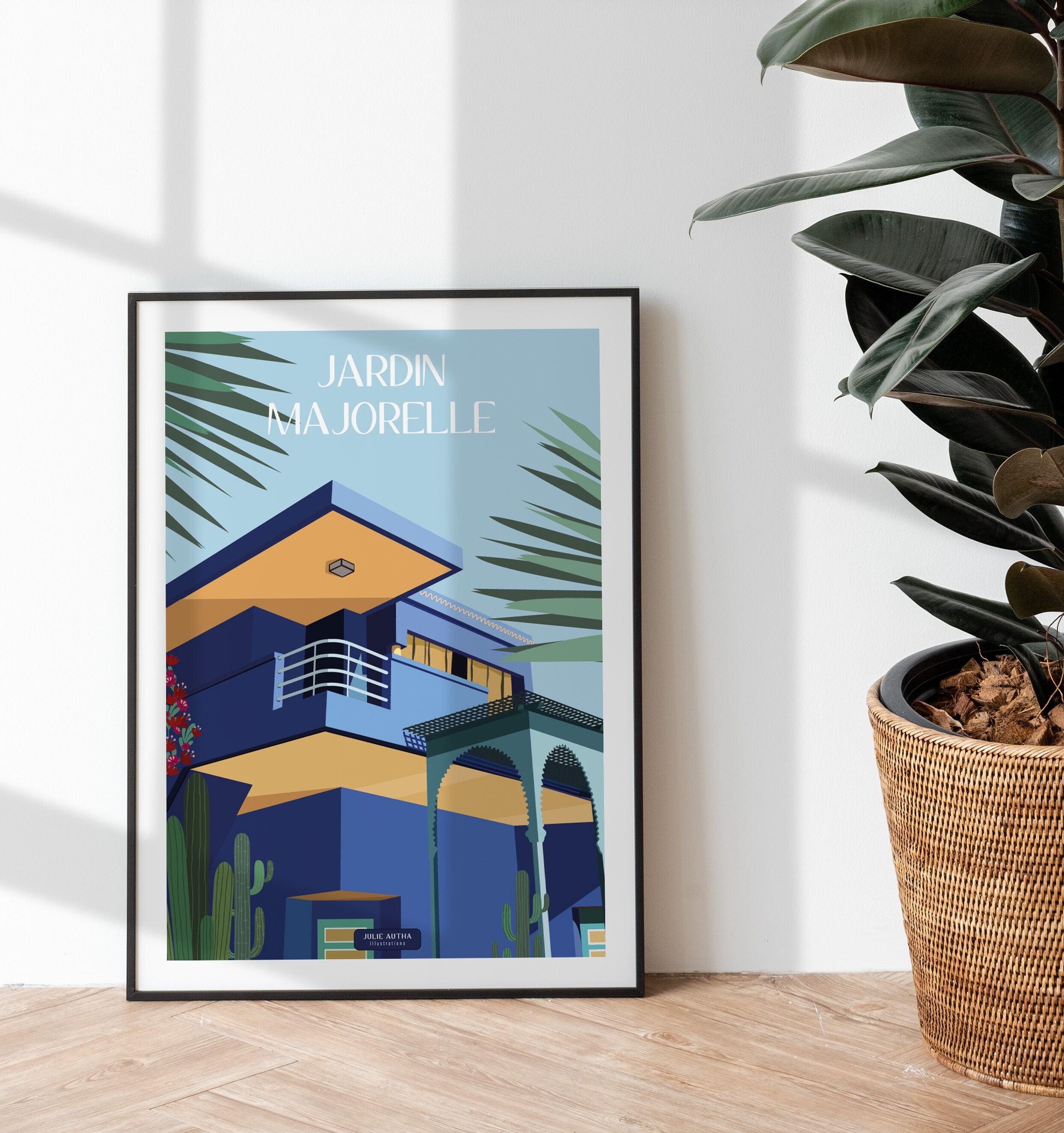 Affiche Jardin Majorelle - Marrakech 50 x 70 cm
