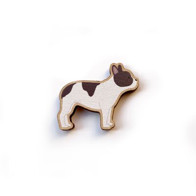 French Bulldog Wooden Dog Pin