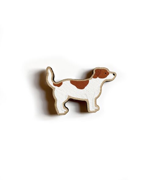 Jack Russel Wooden Dog Pin
