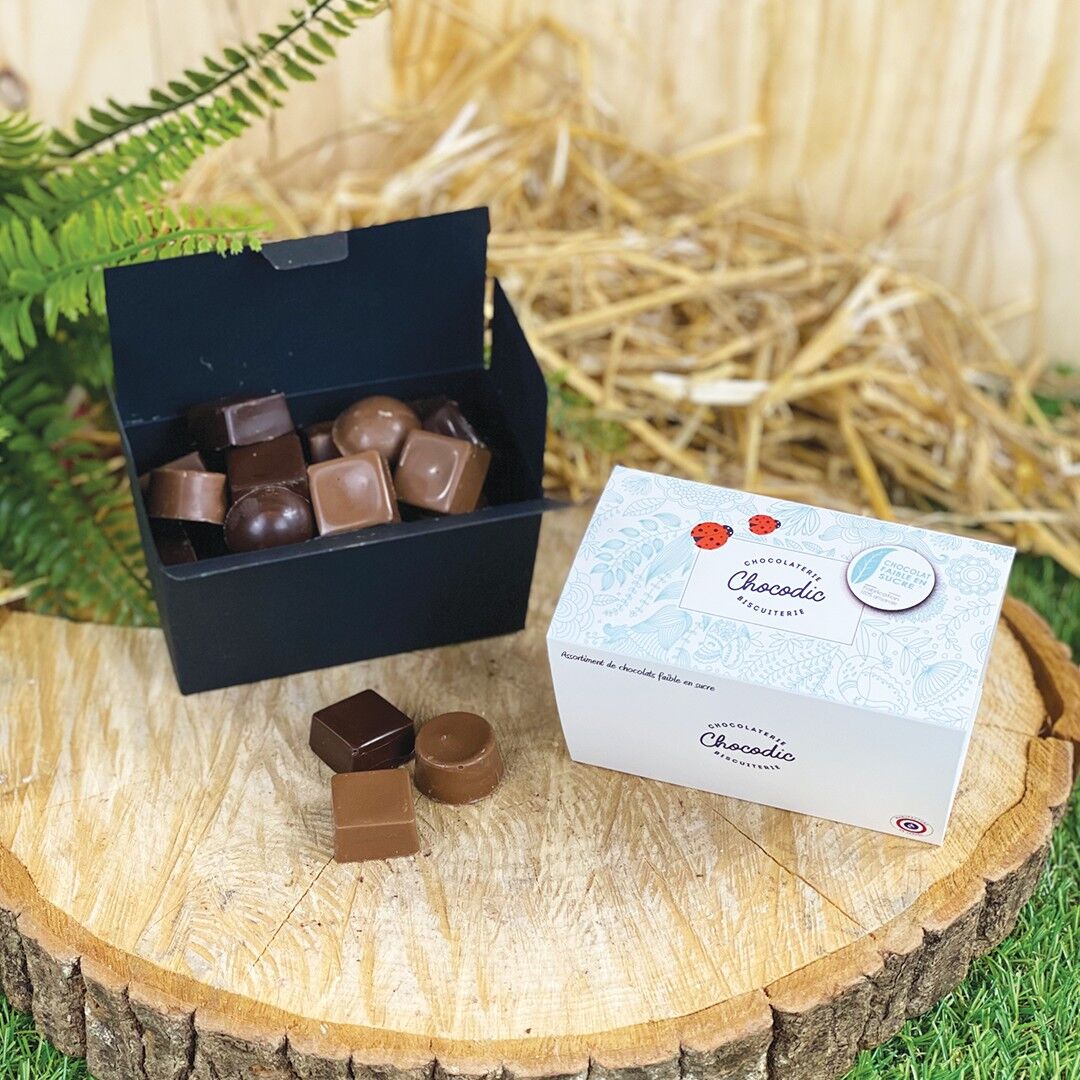 CHOCODIC - BALLOTIN AUS FEINEN SCHOKOLADEN 150G - ZUCKERARME SCHOKOLADE SPEZIELL FÜR DIABETES