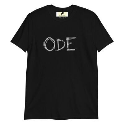 ODE T-paita vaalealla logolla - Black - XL