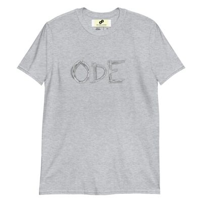 ODE T-paita vaalealla logolla - Sport Grey - XL