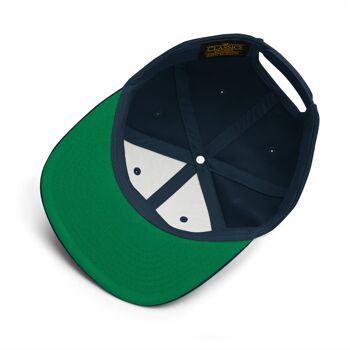 ODE Snapback valkoisella logolla - Marine foncé 4