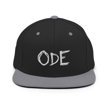 ODE Snapback vakoisella logolla - Noir/ Argent 1