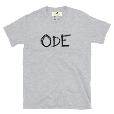 ODE T-paita tummalla logolla - Sport Grey - XL