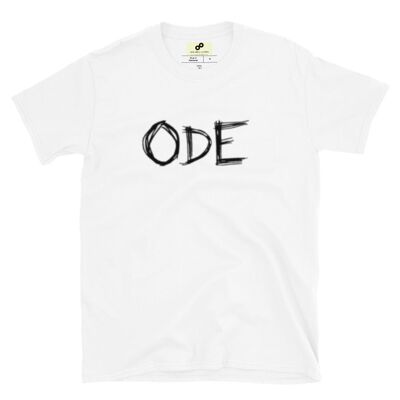 ODE T-paita tummalla logolla - White - XL