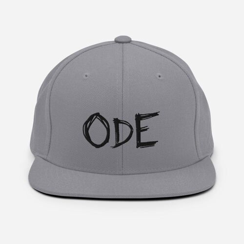 ODE Snapback mustalla logolla - Silver