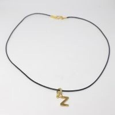 Alphabet letter Z necklace
