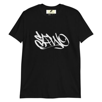 Sawo T-paita valkoisella logolla - Black - S