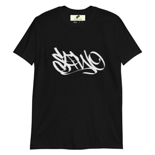 Sawo T-paita valkoisella logolla - Black - L