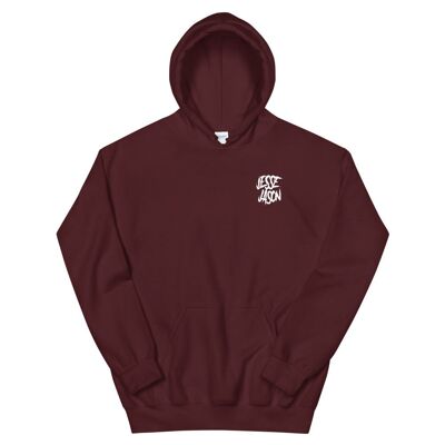 JESSE JASON huppari - Maroon - 3XL