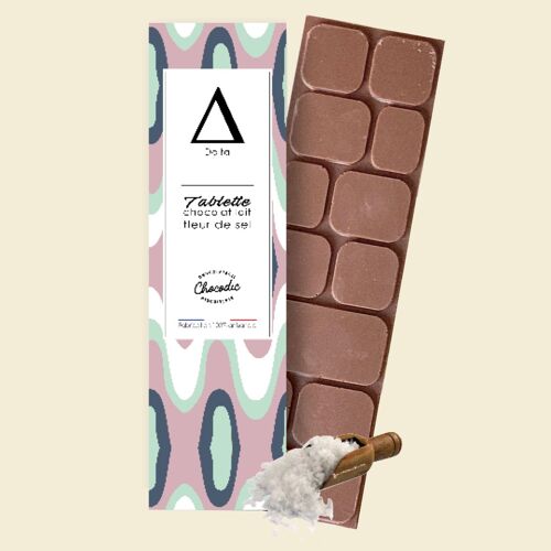 Chocodic - tablette chocolat lait fleur de sel