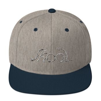 Tapio Skool Snapback - Gris Chiné/ Marine 1