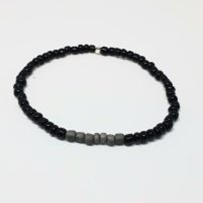 Bracelet rocaille noir