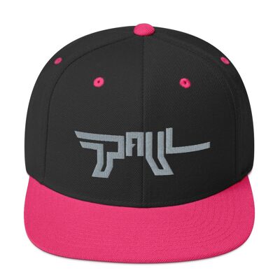 Paul Snapback - Noir/ Rose Fluo