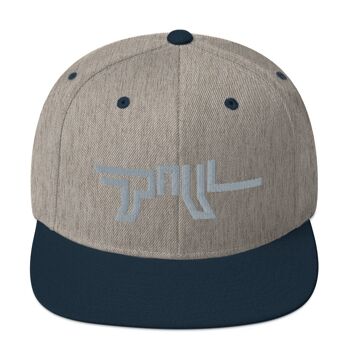 Paul Snapback - Gris Chiné/ Marine 1