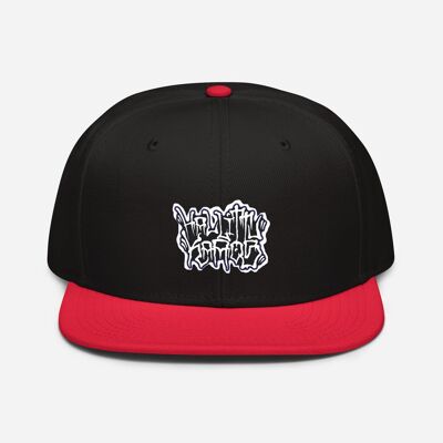 Hallittukaaos Snapback - Rot / Schwarz / Schwarz