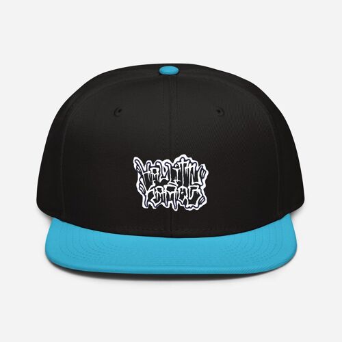 Hallittukaaos Snapback - Aqua blue / Black / Black