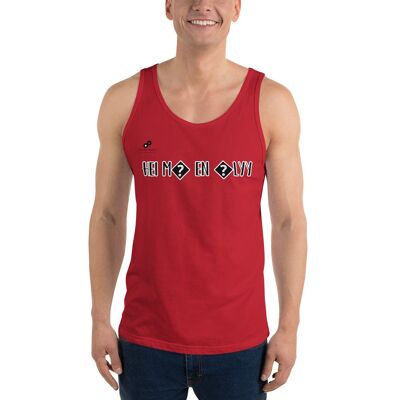 HEI MÄ EN ÄLYY Tank Top Unisex - Red - S