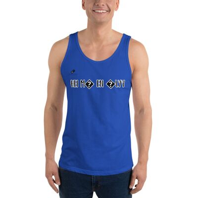 HEI MÄ EN ÄLYY Tank Top Unisex - True Royal - S