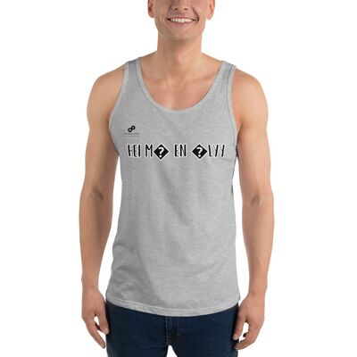 HEI MÄ EN ÄLYY Tank Top Unisex - Athletic Heather - XS