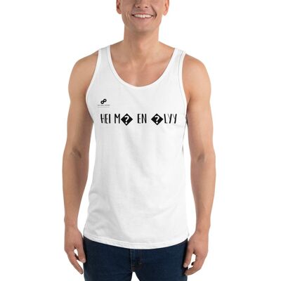 HEI MÄ EN ÄLYY Tank Top Unisex - White - S