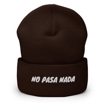 NO PASA NADA Bonnet 3D Puff - Marron