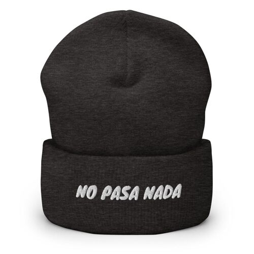 NO PASA NADA Beanie 3D Puff - Dark Grey