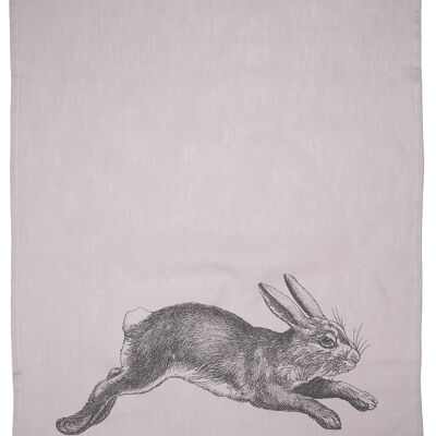 Torchon demi-lin, lapin