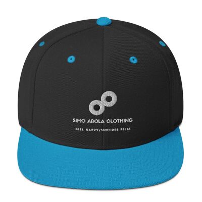 Snapback Simo Arola Clothing - Black/ Teal