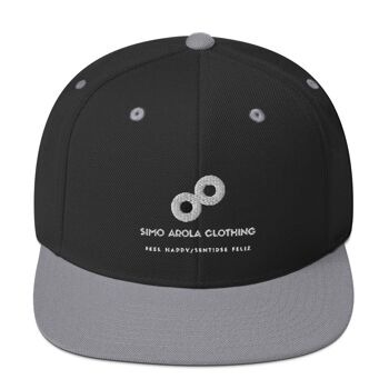 Snapback Simo Arola Vêtements - Noir/ Argent