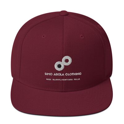 Snapback Simo Arola Clothing - Maroon