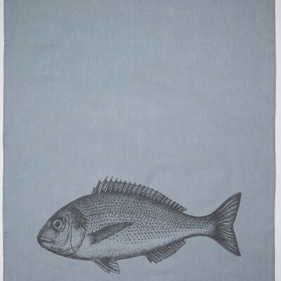 Item name Half linen tea towel, FISH