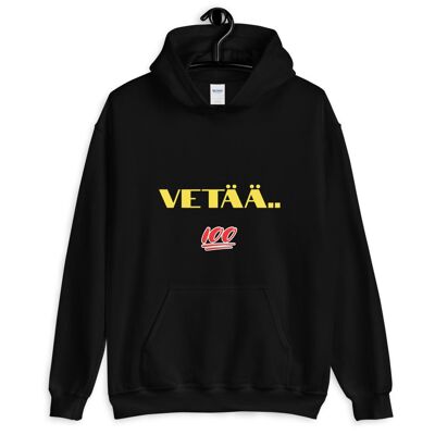 Vetää vaa huppari kaksipuolinen - Black - XL