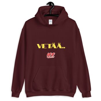 Vetää vaa huppari kaksipuolinen - Bordeaux - 2XL 1