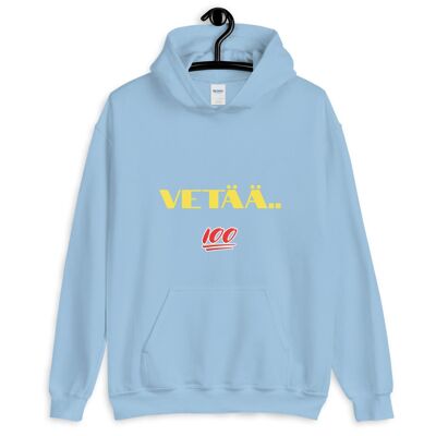 Vetää vaa huppari kaksipuolinen - Light Blue - 3XL