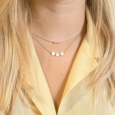 Collana con doppia luna