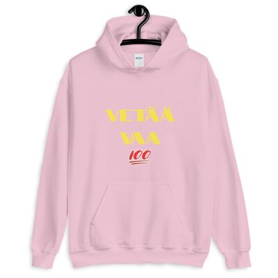 Vetää Vaa Huppari - Light Pink - 3XL