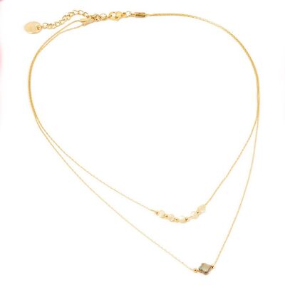 Collier double trèfle